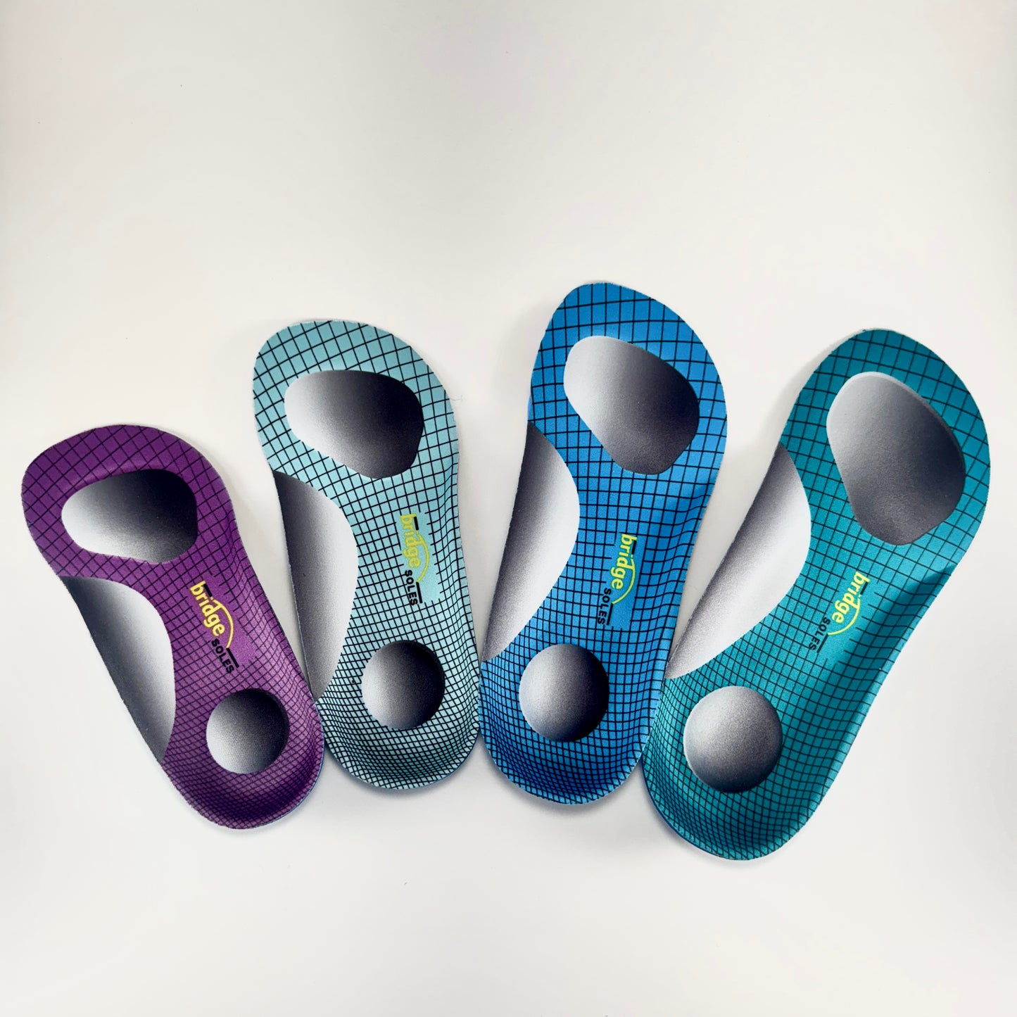 Bridge Soles All Sizes / Colors (Purple, Sky Blue, Electric Blue, Teal) Small, Medium, Large, XL