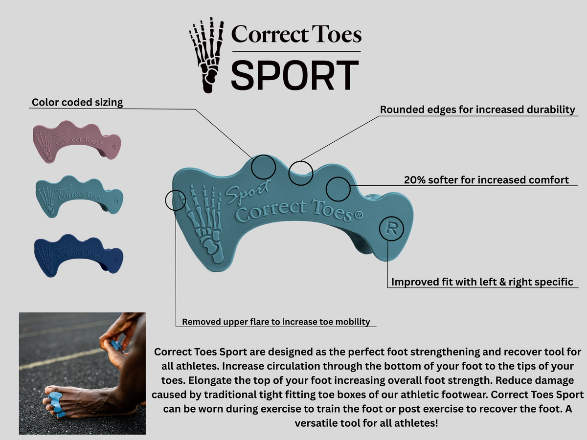Correct Toes SPORT - Natural Orthotics/Toe Spacers – P.R. GEAR